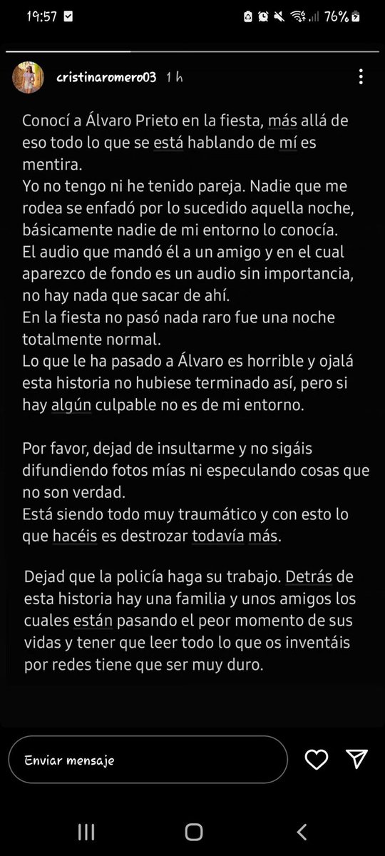 disidentesoy's tweet photo. @marvinvg00 Sois pesadísimos coño. La piba con la que se lió ya ha dicho que todas vueltas pajas son irreales https://t.co/RoLnspA7CA