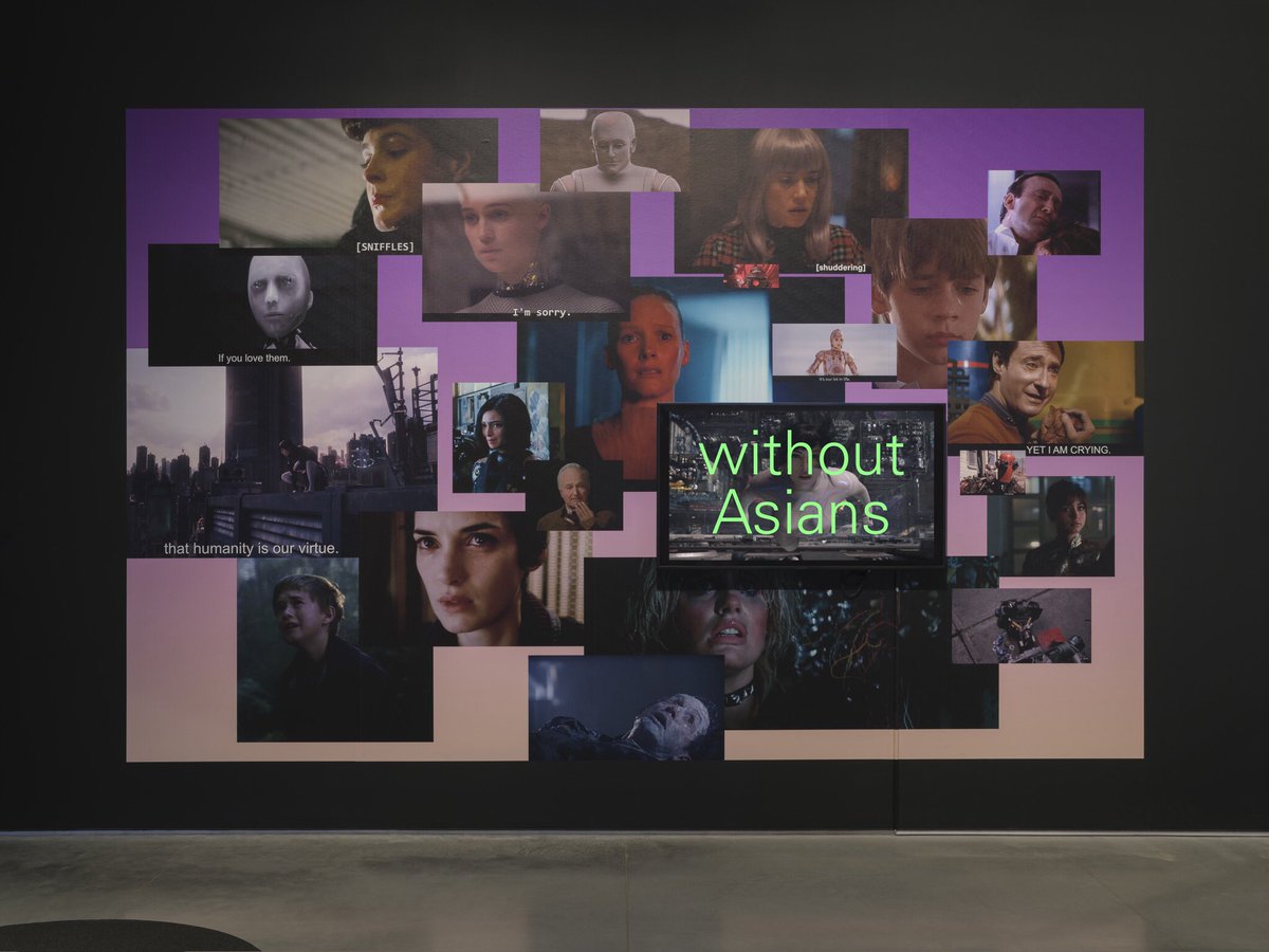 Astria Suparak’s “Sympathetic White Robots (White Robot Tears version)” disrupts media representations of AI that extract Asian visual cultures even as they omit Asian characters, showing us openings for imagining other futures.