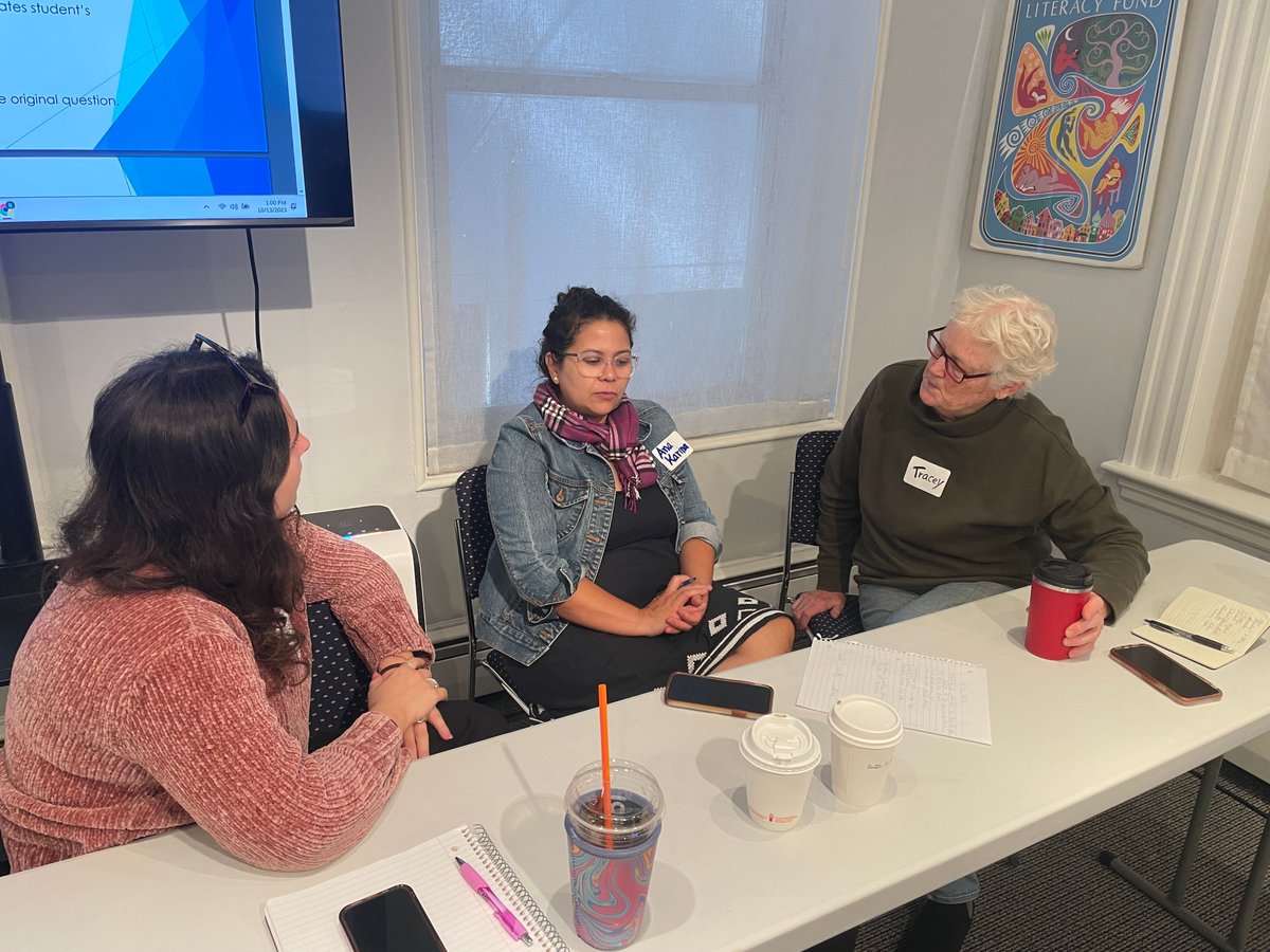 FirstLiteracy's tweet image. Great to have a full room of educators at part 1 of our #TutorTraining Workshop last week. Thank you Judithann Walz for leading a great session. Judith currently works @EnglishNB_EW as a ESOL teacher &amp;amp; @FraminghamESL as an Advanced Reading &amp;amp; Writing teacher. #adultedu