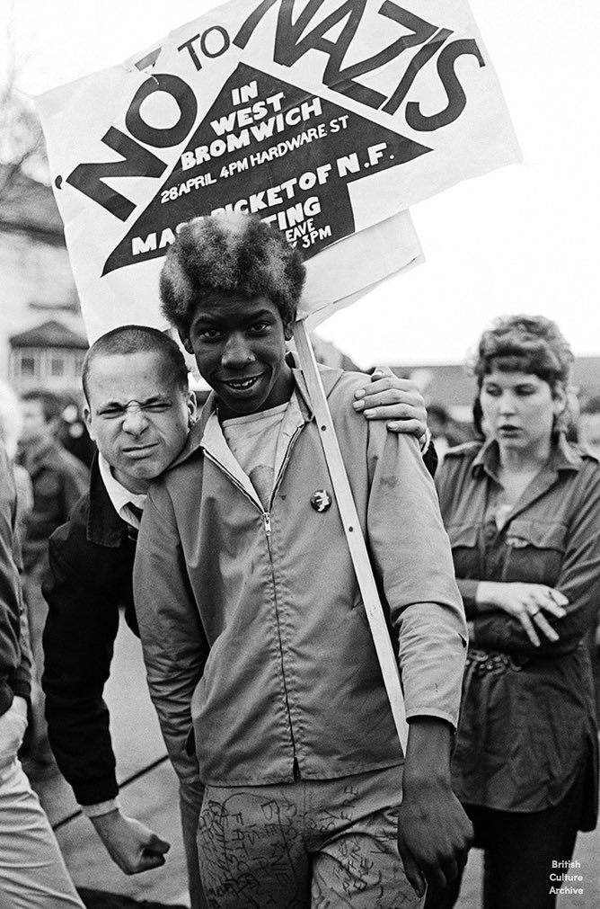 Anti-National Front demo, West Bromwich, 1979.

Photo © Virginia Turbett, all rights reserved.