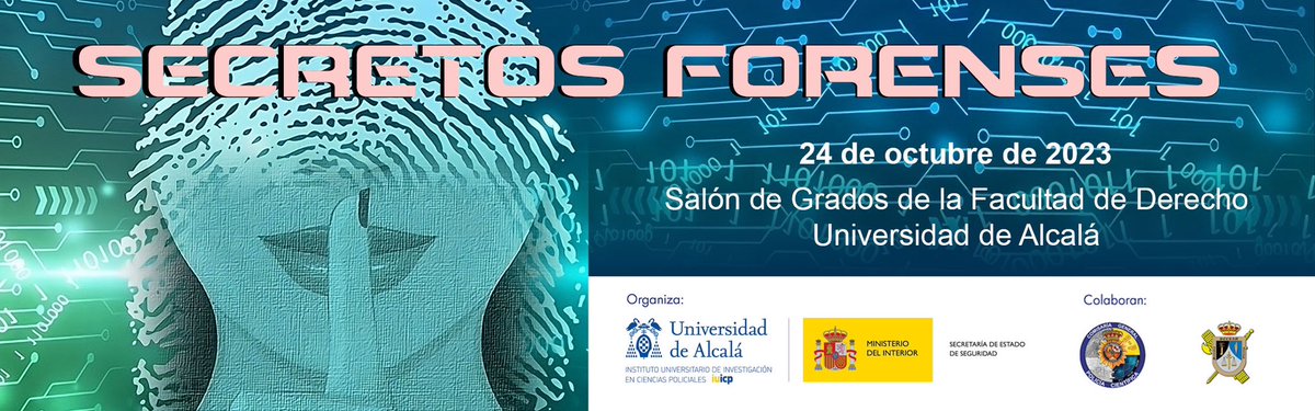 🚨Nuevo Seminario de Especialización: SECRETOS FORENSES🚨

El objetivo del seminario será trasladar la visión del policía forense sobre diferentes aspectos de la profesión, cada uno de los ponentes desde la parcela o enfoque de su especialidad.
+ info 👇

iuicp.uah.es/es/actividades…