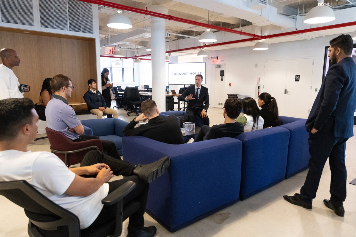TechNYC's tweet photo. Huge thanks to Council Member @ebottcher for joining us to kick off the #NYTechWeek edition of Founder House! As always, we're excited for the collaborations to come. https://t.co/TcQ6A7w0mm