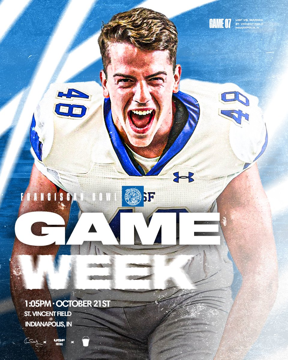The big one…🛡️🤺

Game week of one of the biggest rivalries in the NAIA. The 19th annual Franciscan Bowl awaits.

🆚 : Marian
📍 : St. Vincent Field (Indianapolis, IN)
🕢 : 1:05PM
🎟️ : muknights.com/sports/2023/7/…
📺 (PPV) : iscsportsnetwork.com/marian-knights… 

#GoCougs🐾 | #FillYourBucket