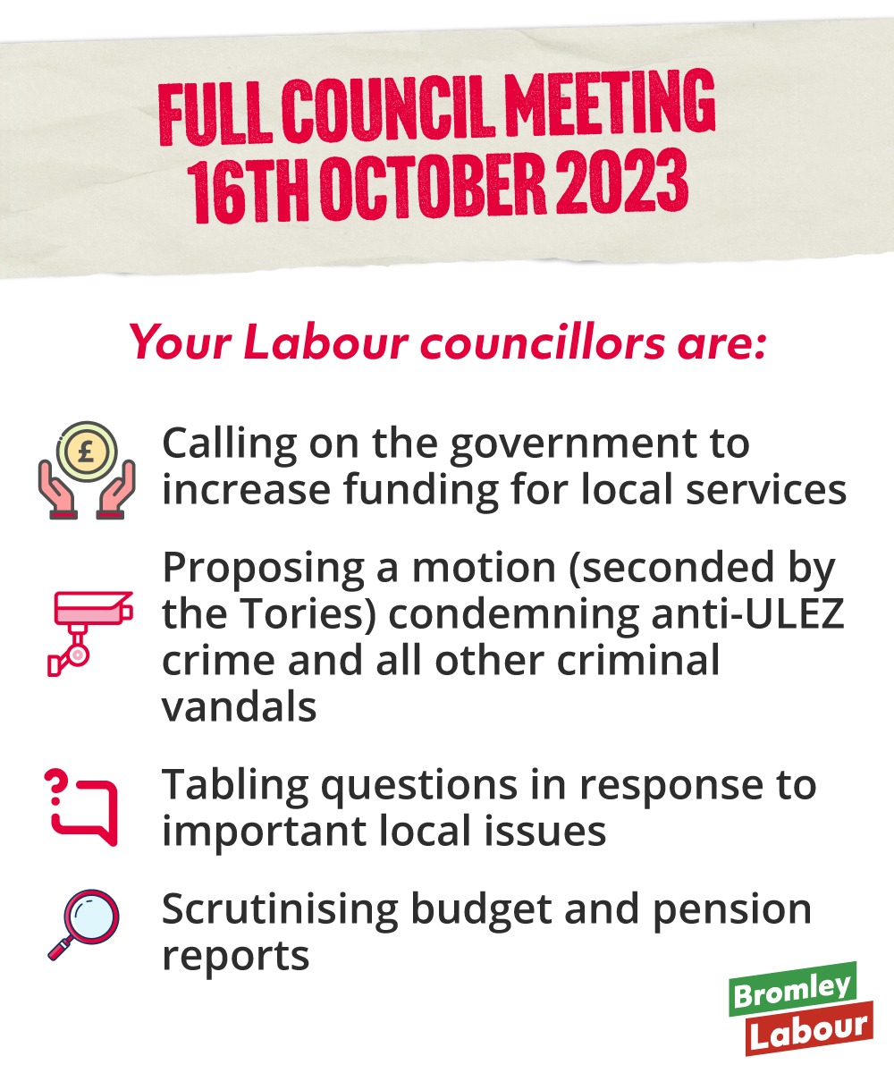 Your local Labour Councillors are busy at tonight's Full Council meeting...