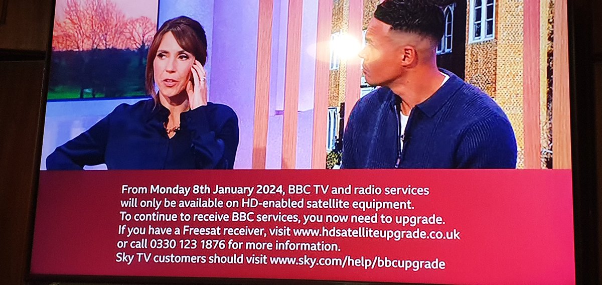 IvanOSullivan16's tweet image. BBC SD and Radio services Closing 8th January 2024 on Non HD Satellite Equipment 

#bbc  #freesat #skytv #uktv #satellite