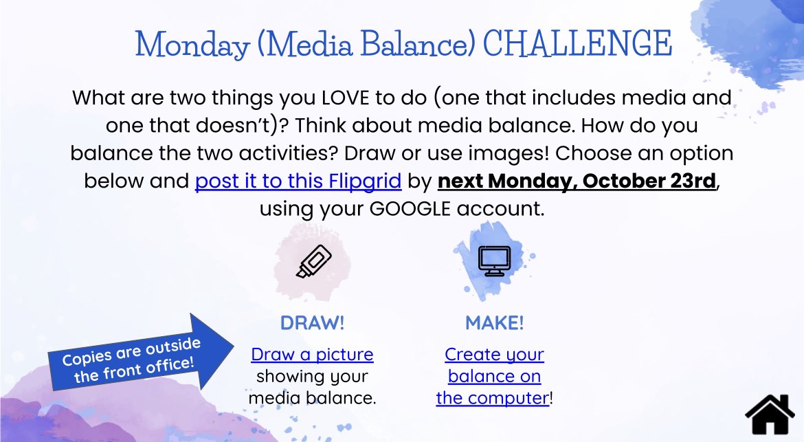 We’re kicking off #DigCitWeek @ShortPumpES! Our challenge today focuses on the importance of media balance in our daily lives!🌎⚖️💻☀️ @HCPS_Innovates #LifeReady