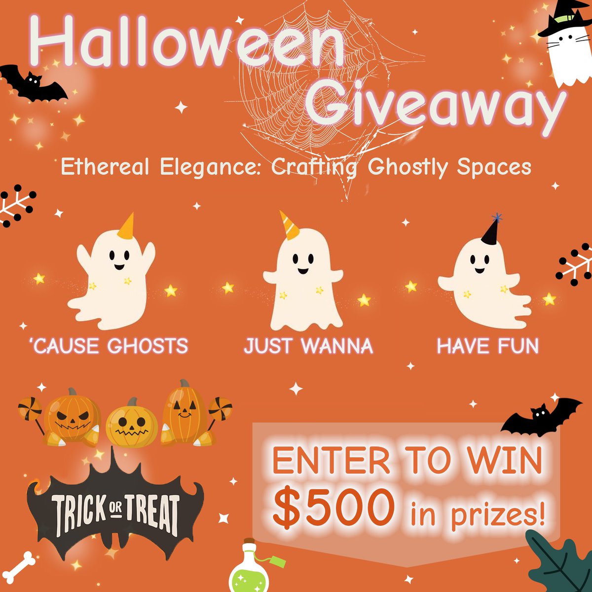 Halloween #Giveaway! 🎃 We're back with @AmazerBath and a chance to win $500 in fabulous prizes! 👉 Enter now at jmt.one/amazerbath The prize pack includes: - Acrylic Luxury Storage Shelf - Acrylic Chic Storage Cabinet - Acrylic Sleek Toilet Stool - Crystal Clear Curtain…