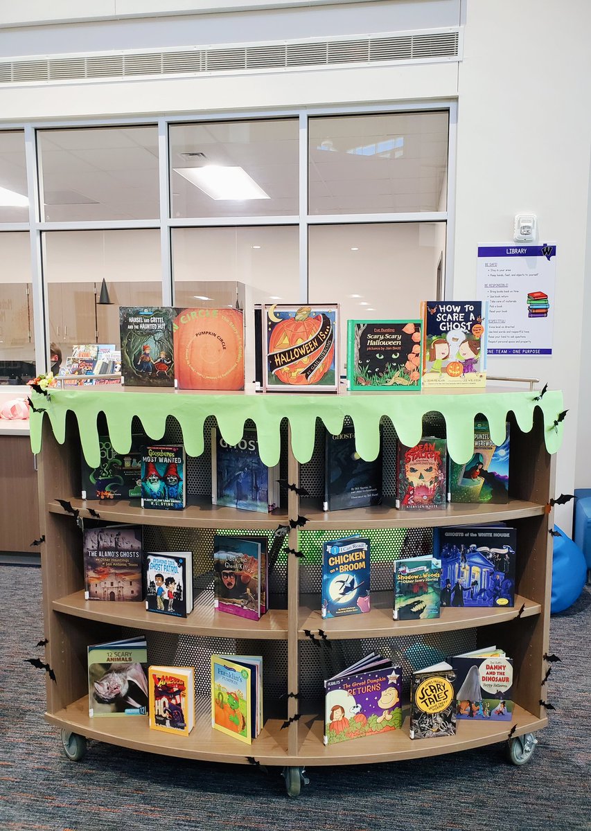 We've got some great ~SpOoKy~ books for spooky season this year! 🎃
#lagwaylibrary <a href="/WISDLagway/">Lagway Elementary</a> <a href="/WillisSchools/">Willis ISD</a>