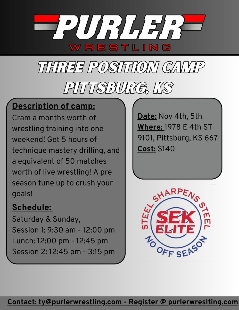 FrontenacWrestl's tweet photo. CAMP OPPORTUNITY! https://t.co/eVFKBfXxje