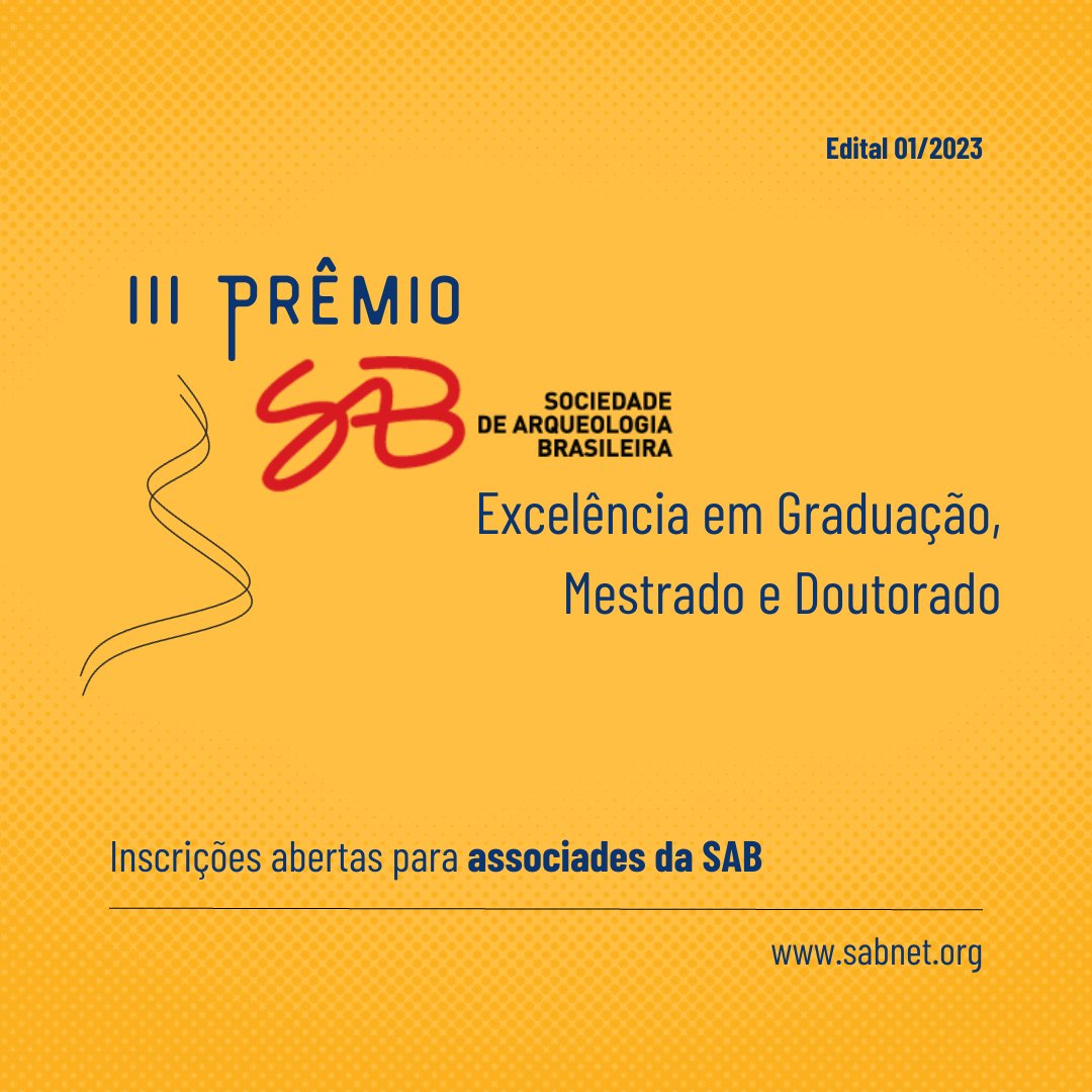 SAB - Sociedade de Arqueologia Brasileira - Notícias