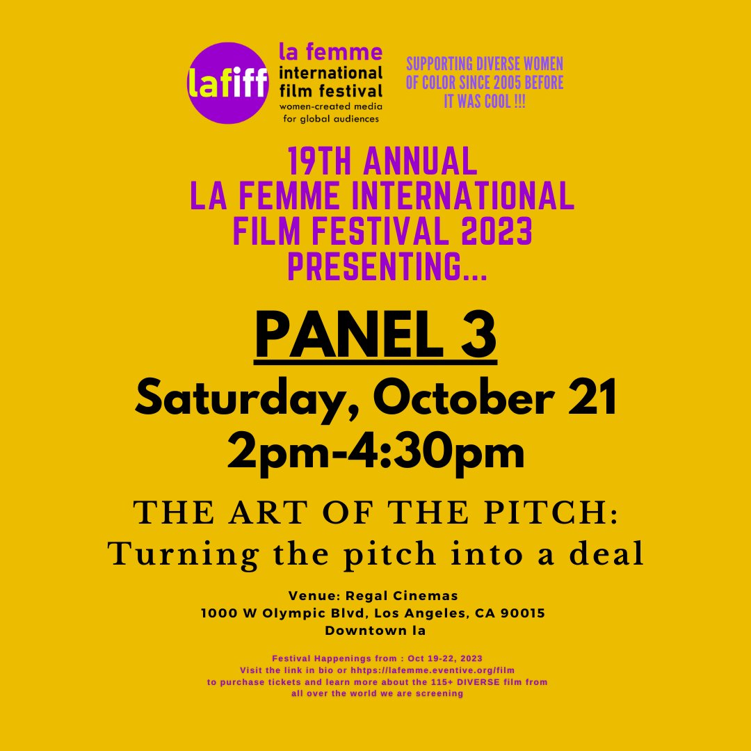 Learn to deliver a perfect winning pitch & focus on casting inclusion in your stories. Expert Producers and Development Executives will reveal the process of closing the pitch in Hollywood. Opportunities to the attendees to pitch their ideas with feedback. Q&A to follow.