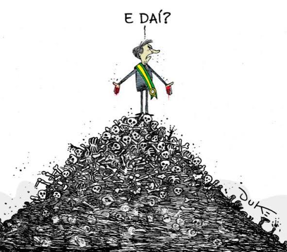joaodomenech's tweet photo. Todo dia é dia de lembrar. Bolsonaro genocida. Bolsonaro na cadeia. Já. https://t.co/ZilbEmon2W