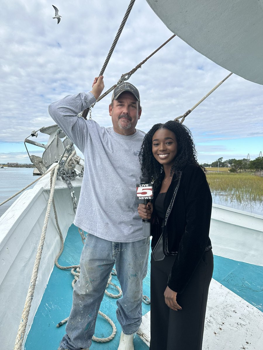 SCShrimpers's tweet image. We're excited to sit down with @Live5News reporter @Destinyakennedy to discuss the South Carolina shrimping industry!

Be sure to tune in tomorrow to learn more about this important part of our state's economy and culture.
#SCShrimpersAssociation #Live5 #Shrimping #SouthCarolina
