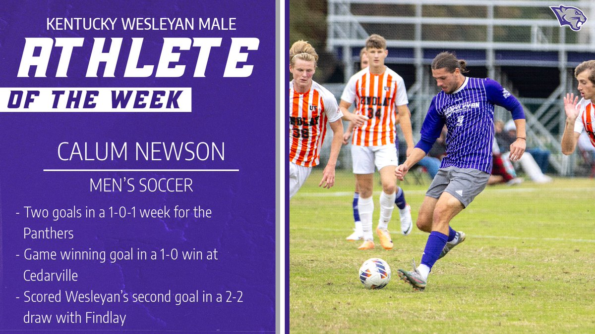KWCPanthers's tweet photo. Your Kentucky Wesleyan Male Athlete of the Week 🐾

#OneTeamWesleyan | #ForTheW https://t.co/JaMPRUhuNn