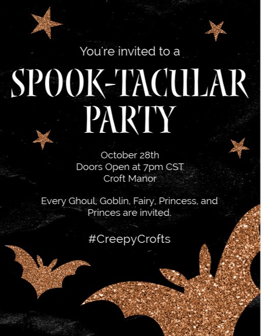 OfInvadingTombs's tweet image. Lara cordially invites you to her fist annual Halloween party.

『↻』to spread the word.