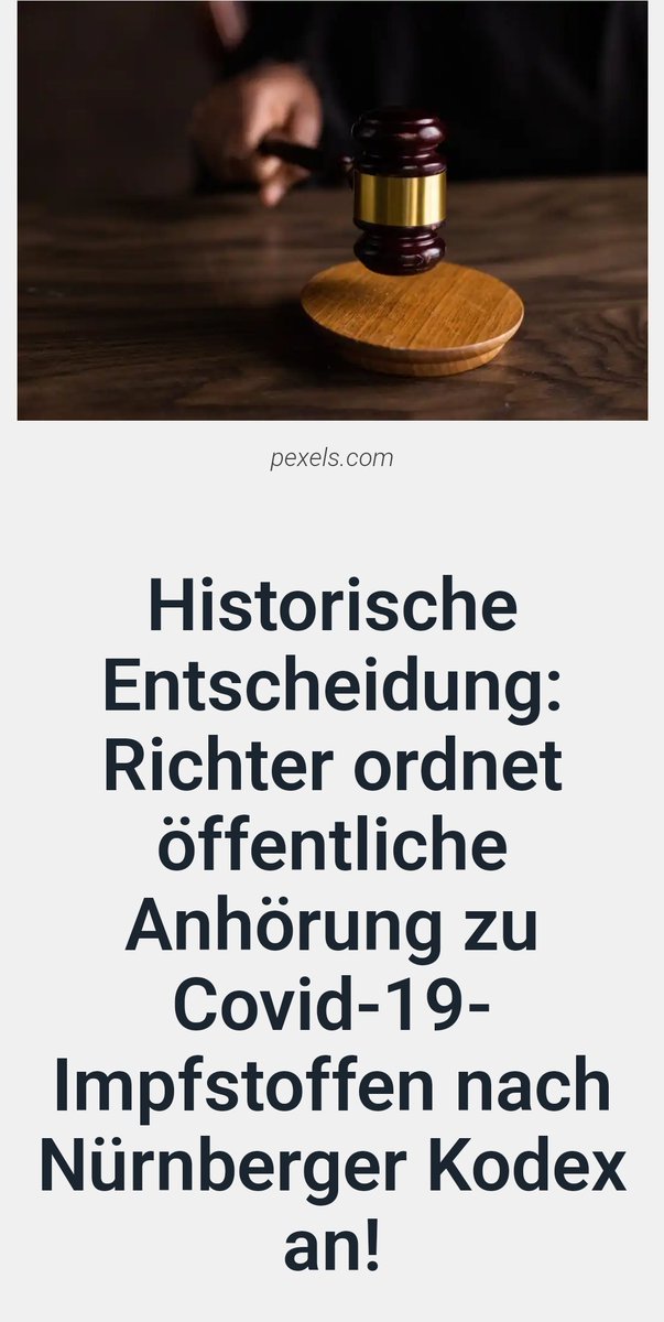 RomanLasota's tweet photo. Historische Entscheidung: Richter ordnet öffentliche Anhörung zu Covid-19-Impfstoffen nach Nürnberger Kodex an!
#Tipp #Mustread #Topthema #Aktuell
Ein Richter hat endlich eine öffentliche mündliche Anhörung für den 9. November 2023 angeordnet, um die Rechtswidrigkeit der Covid-19-Impfstoffe zu prüfen! Interesse der Justiz gegen den Staat Costa Rica wegen Menschenversuchen im Verstoß gegen den Nürnberger Kodex in Kraft. Dr. Yeadon (ehemaliger Vizepräsident von Pfizer) ist unser Sachverständige.. ➡➡➡ https://t.co/IxyCjdQAMY