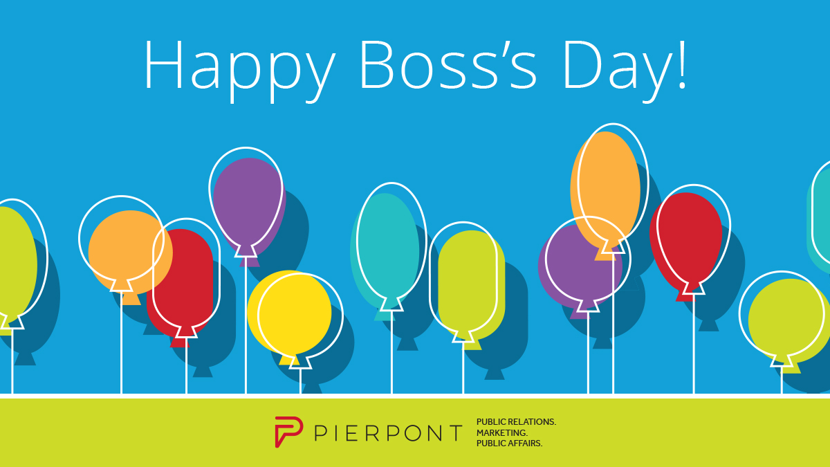 Happy National Boss’s Day! At Pierpont, we're fortunate to have exceptional leaders who inspire us every day. We're proud to be part of a firm where leadership excellence is the norm. To all the bosses out there, we appreciate you!  #nationalbossesday #culture