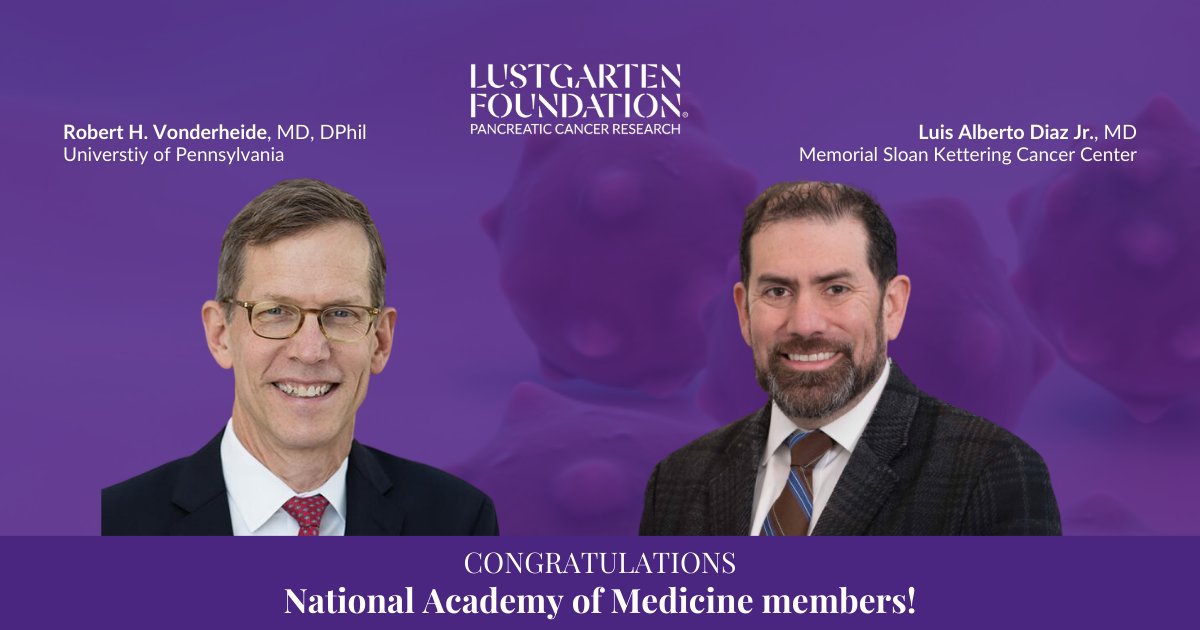 Congratulations Dr. Robert H. Vonderheide and Dr. Luis Diaz on their election to the National Academy of Medicine! 🙌🎉 lfdn.org/3ZZJMdH
<a href="/PennMedicine/">Penn Medicine</a> <a href="/MSKCancerCenter/">Memorial Sloan Kettering Cancer Center</a> <a href="/theNAMedicine/">National Academy of Medicine</a>
#LedByLustgarten #ResearchIsFundamental