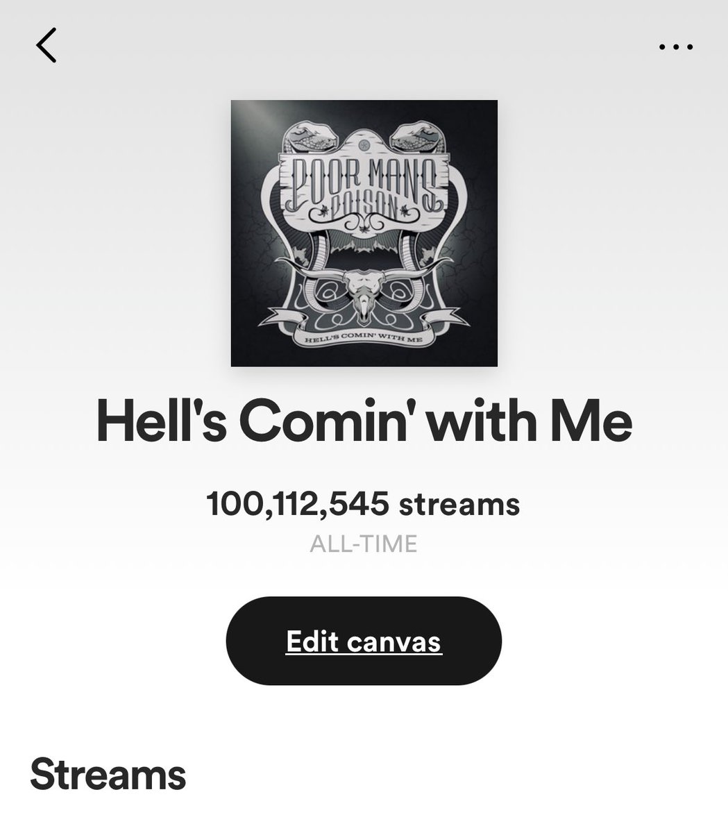 Just wanted to thank all you fans for getting our song over 100 million streams!! You guys rock!!! #pmp