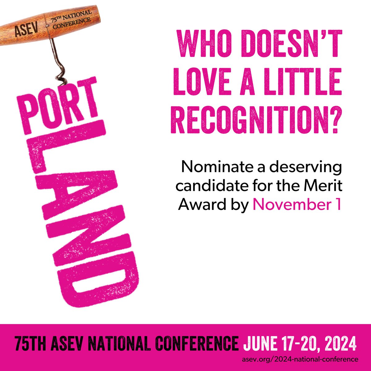 Anyone in the industry is eligible for ASEV's most prestigious honor, the Merit Award. Recognize a colleague who has contributed to the progress and advancement of enology or viticulture by nominating them at bit.ly/3EtM0bE. #asev #enology #viticulture #wine #winemaking