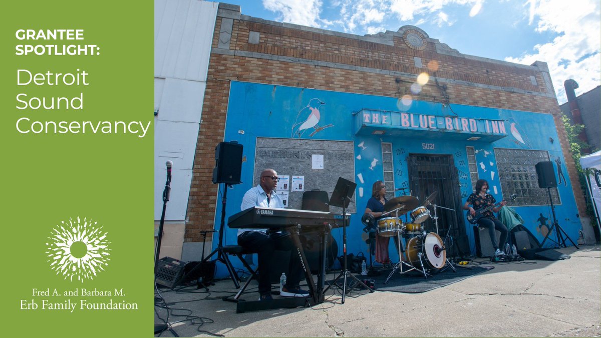 Grantee Spotlight: We're excited to partner with <a href="/detroitsound/">Detroit Sound Conservancy</a> for their restoration of the historic Blue Bird Inn and efforts to preserve #Detroit's legacy as an epicenter of creative musical expression. To learn more about the project, visit bit.ly/3LZqW0A. @Ttuomaala
