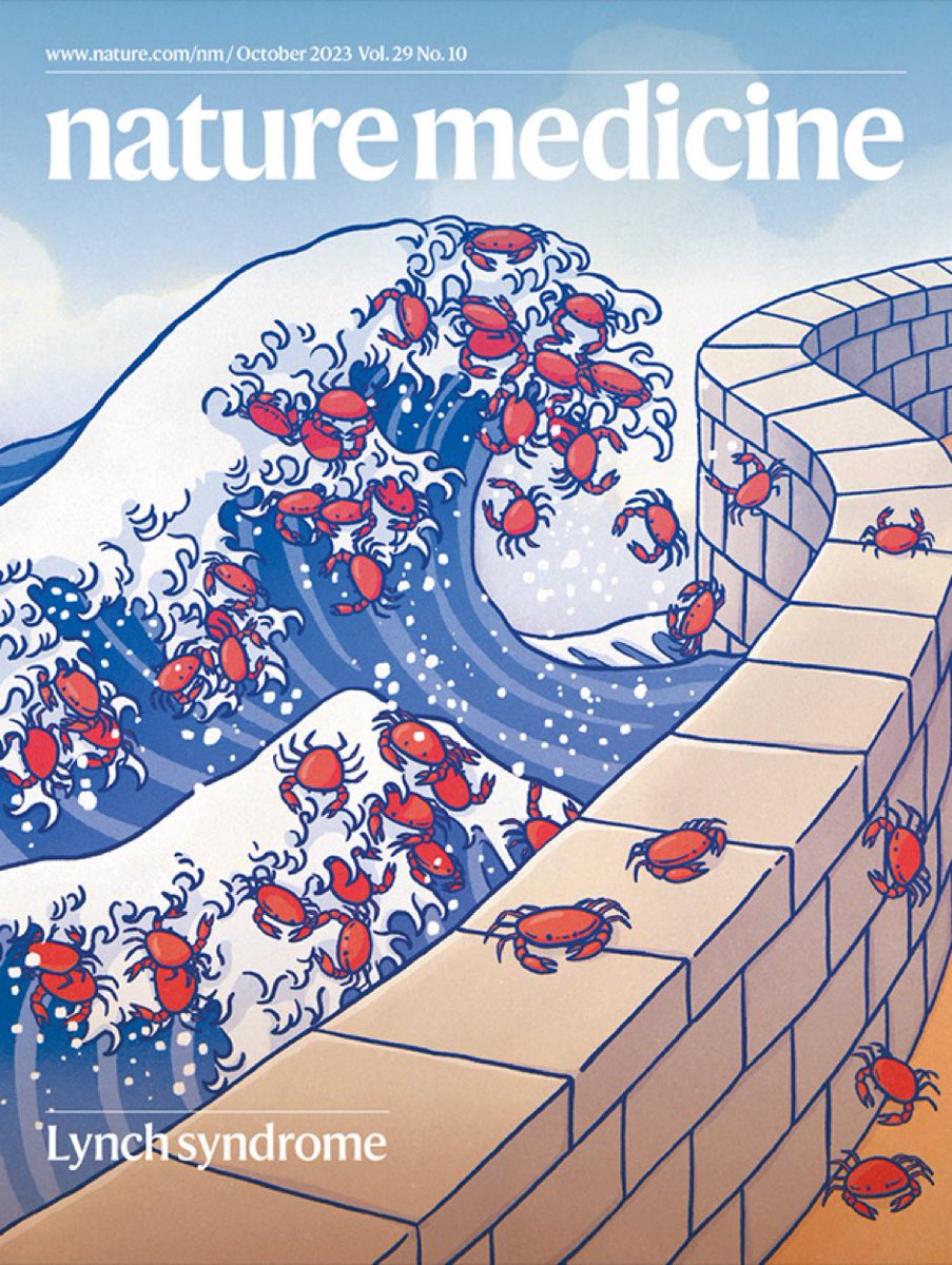 Excited for our study published in @NatureMedicine with @EmilyHarrold6 @StadlerZsofia and @BenjcRousseau showing the limitations of ICB to prevent future cancers in #lynchsydrome. The cover below was done by my amazing wife Samantha Welker @MSKCancerCenter nature.com/articles/s4159…