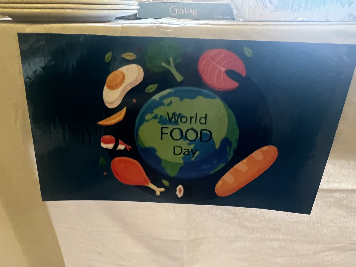 Thank you too all the master chefs for providing food from around the world 
Staff enjoyed Italian, Moroccan, Indian, Singapore and more to celebrate world food day 
Great team effort by the BG and urgent care staff well done 👏 ❤️