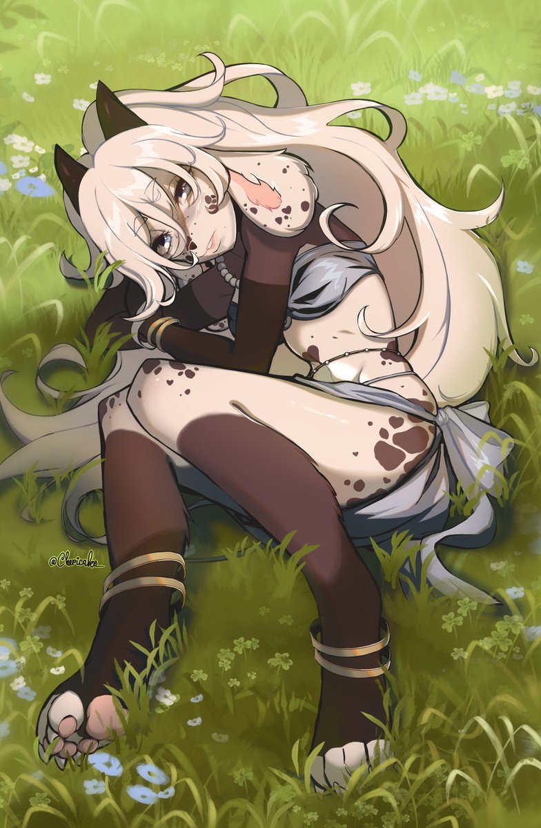 Chericake_'s tweet photo. 🌿🌼 Sleepy girl comm ♡
#furryart https://t.co/WfaFFfwkik