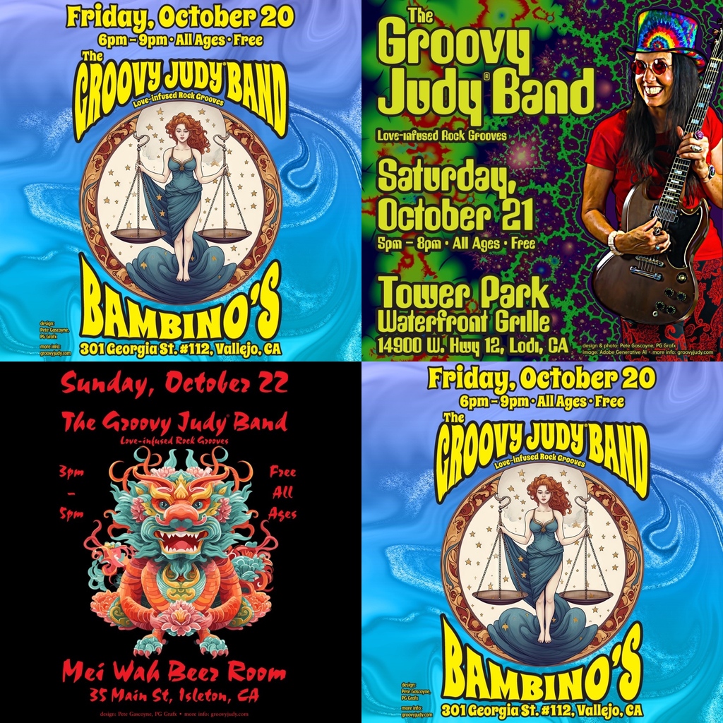 groovyjudy's tweet photo. Its another fun filled & Rocktober weekend! 10/20 @bambinosvallejo, 10/21 @towerparkwaterfrontgrille & 10/22 at @meiwahbeerroom ๐ฅฐโฎ๏ธโค๏ธ๐ถ ๐ธ
#vallejo #bambinos #lodica #waterfrontgrille #isleton #meiwahbeerroom #guitarist #rockband #liveshows #music #life #october #groovyjudy https://t.co/vpR0q00GIS