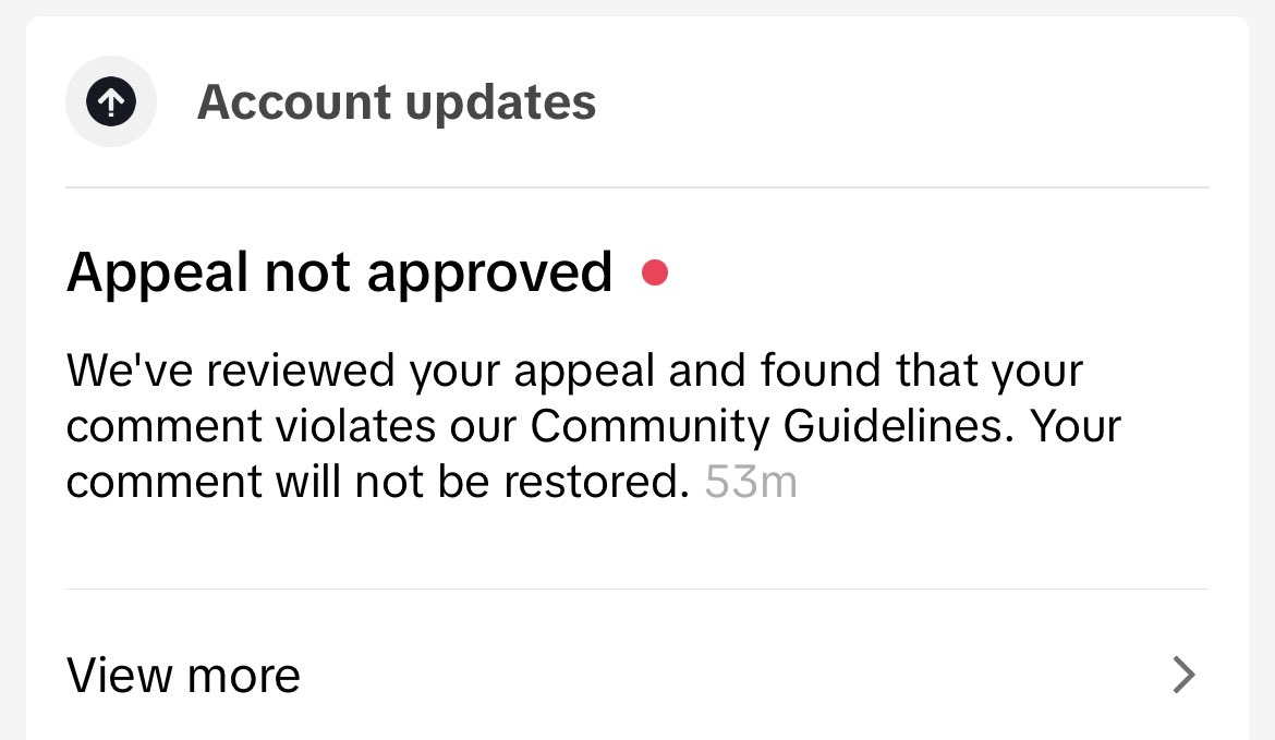 SamComparone's tweet photo. Bullying runs rampant on here yet my comment is removed when I complimented someone’s food they made? @TikTokSupport https://t.co/xkhTPWJgyP