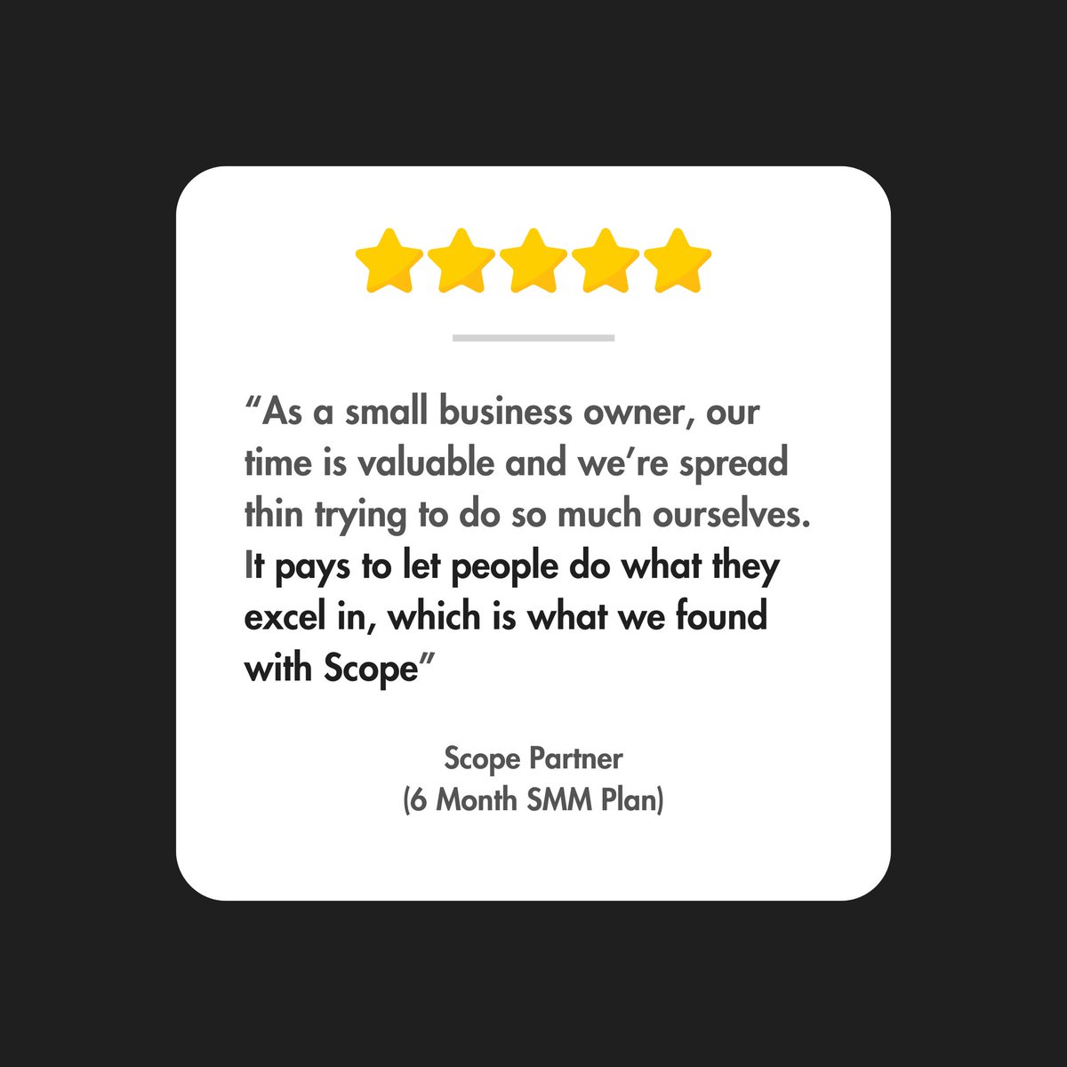 Don’t spread yourself thin.

Let us handle your social media while you focus on what you do best.🚀

Learn more at scopedgtl.com