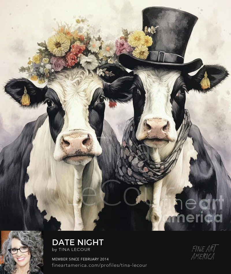 Date Night..Can Be Purchased Here..tina-lecour.pixels.com/featured/date-…

#cows #animals #animalsupclose #fun #farm #farming #farmers #kitchen #interiordecor #interiordesign #homedecoration #wallartforsale #homedesign #wallart #giftideas #giftsforher #giftsformom #ChristmasGift #AYearForArt