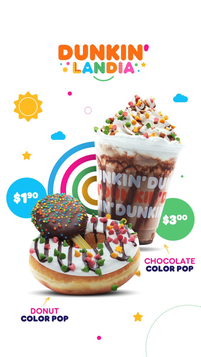 ¿Alguna vez has soñado con un lugar donde los dulces crecen en los árboles?
Bienvenido a Dunkinlandia, donde los sueños se hacen realidad💖

*Donut Color Pop $1.90
*Chocolate Color Pop $3.00
#IdeaRedonda #Dunkin