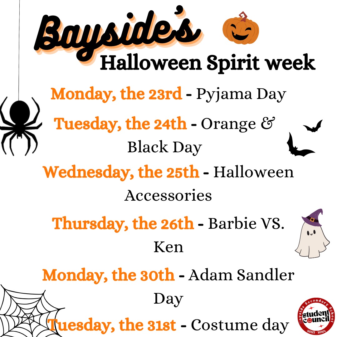 BSSstc's tweet photo. We are beyond excited to announce our first Spirit Week of the year! It will be happening the week of October 23rd + October 30th and 31st. It’s a Halloweek you won’t want to miss. https://t.co/ilLWBfvL3c
