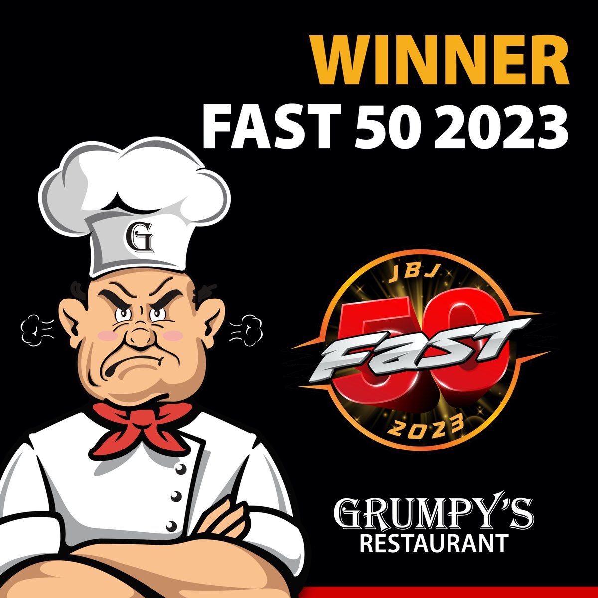 GrumpysRestCo's tweet photo. GRUMPY’S RESTAURANT RECOGNIZED IN JACKSONVILLE BUSINESS JOURNAL’S 2023 CLASS OF FAST 50 By @JaxBizJournal 

#Grumpys #GrumpysRestaurant #Franchising #Restaurant #Franchise #Florida #Breakfast #Brunch #Lunch https://t.co/fe6TA3vWRd