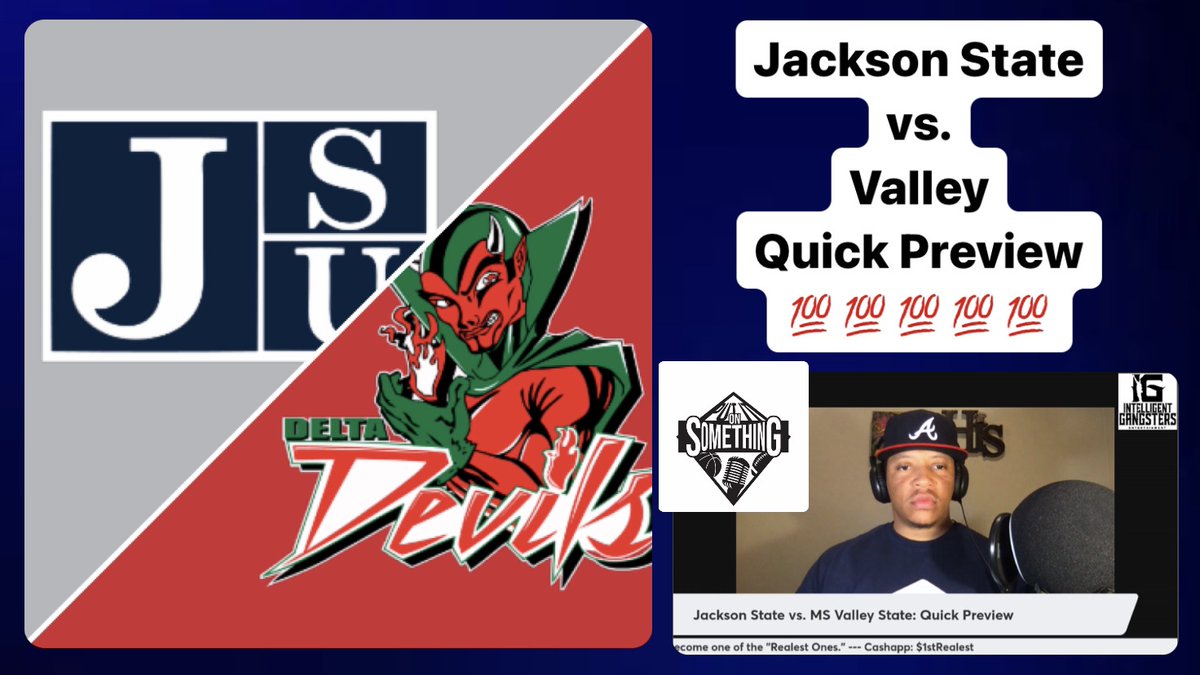 Jackson State vs. Mississippi Valley State: Quick Preview: from Put It O... youtu.be/AEAvlhjTDC0?si… via @YouTube 

#putitonsomething #jacksonstate #hbcu #hbcus #tctaylor #nfl #ncaa #football #swac #meac #fcs #espn #mississippi #mississippivalleystate #THEEiLove #guardtheeyard