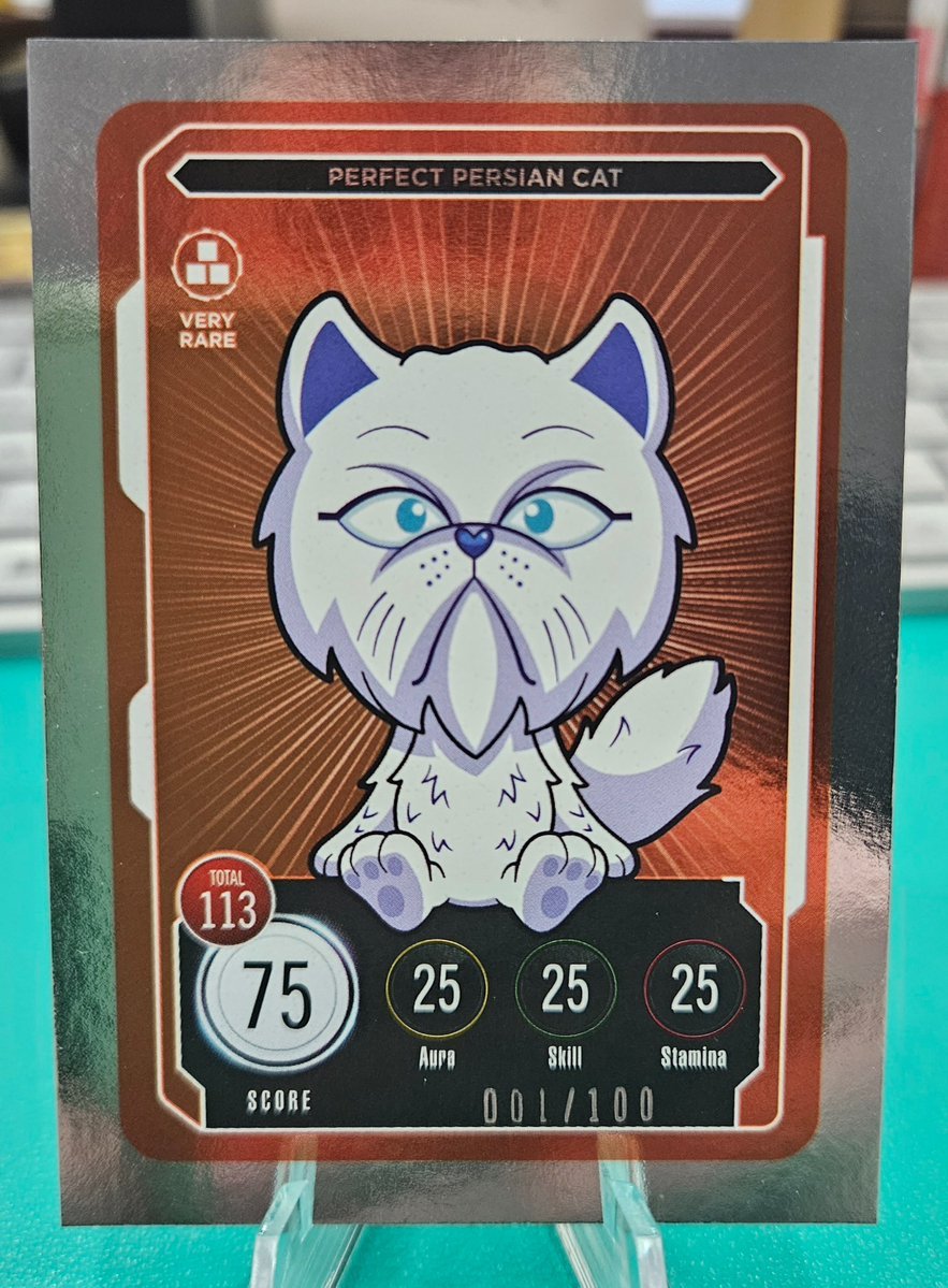 wh1skyjak's tweet photo. When you hit that letter P on the @VeeFriendsCards @fanaticslive stream! 001/100 VR! #competeandcollect https://t.co/YPOXu68NEG
