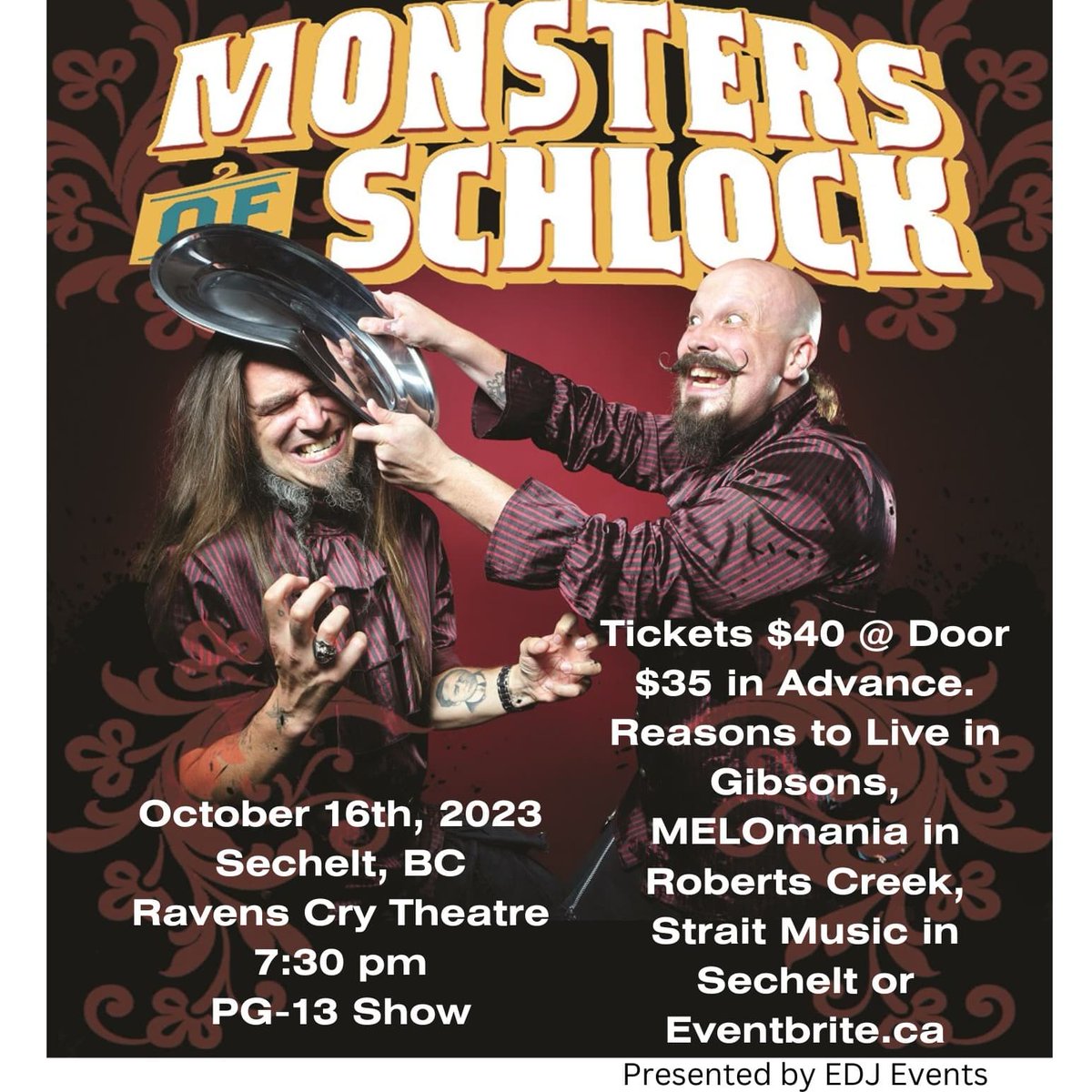 mrejohnstone's tweet image. Hey #SunshineCoastBC we have the #MonstersofSchlock bringing their #Comedy #Daerdevil #Sideshow #Circus #Magic #Extravaganza to the Raven's Cry Theatre in #Sechelt TONIGHT. Tickets at Door.