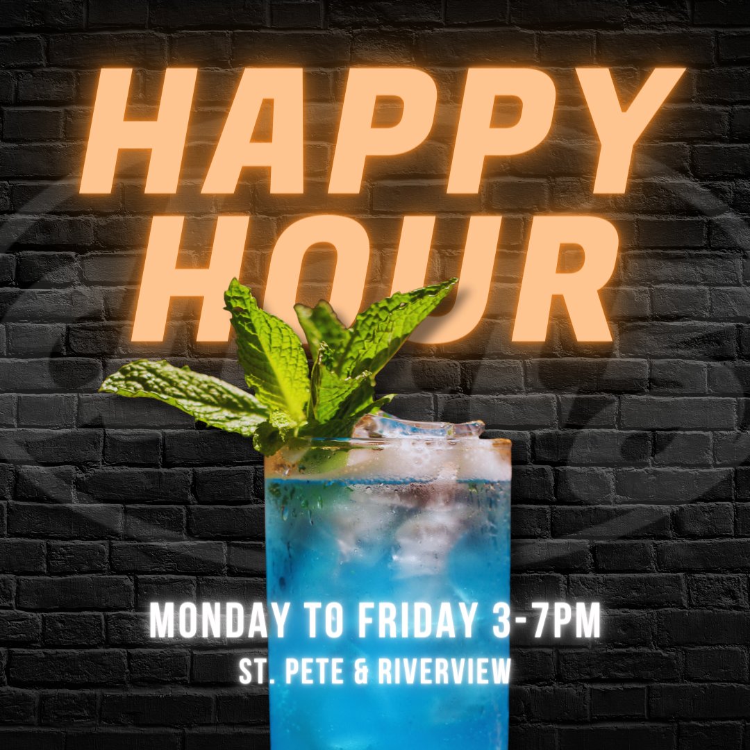 Thirsty? Our Thirst Trap is calling your name! 🍹

Happy Hour from 3-7pm Monday-Friday with 1/2 off appetizers and discounts on drinks. Come quench your thirst with us! 😈
#HappyHour #ThirstTrap