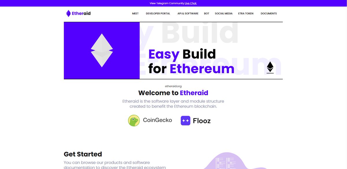 etheraidorg's tweet photo. We are developing the #Ethereum blockchain and offering our products to help many developers. We have now released 8 Telegram Bots, 2 DAPP platforms and +5 API endpoints!

Our new platform https://t.co/aoGkkPjr97 is coming soon with #AI support!

Check our product
https://t.co/iZNb3G6B38

#ETHERAID $ETRA #ETH #ETHEREUM #bullrun #BitcoinETF