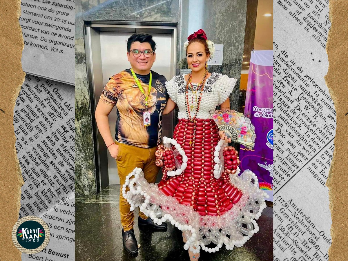 KukulkanTimes's tweet photo. El diseñador Gero Hernández presentó su obra “Orgullo Campechano” en el Primer Congreso Internacional de Globos en México Se trata de un traje típico de campechana hecho con globos de diferentes colores y tamaños

Créditos Fotos: Gero Hernandez https://t.co/z8w0sp5ffa