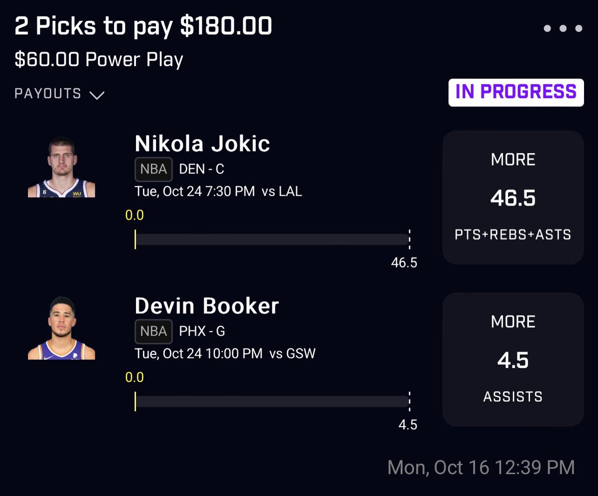 SkokGambles's tweet photo. 🎸 𝐍𝐁𝐀 𝐒𝐞𝐚𝐬𝐨𝐧 𝐎𝐩𝐞𝐧𝐞𝐫 𝐒𝐥𝐢𝐩 🎸

• All Of My NBA Plays Will Be Posted In The @ThanosPlates Discord 👇🏼😈 :

https://t.co/fzJPov6RlK

• Definetly My Favorite 2 Props On The Board Atm 🍀

• Like/RT If Tailing 🫡

🏷️:
#SleeperApp #POTD #UnderDog #PrizePicks #SleeperPicks #Fliff #Fanduel #DraftKings #BetMGM #PrizePicksLock #NBABets #NBAPicks #NBAPOTD #SportsGambling 
#MLBProps #MLBBets #GamblingX
#GamblingTwitter #Chalkboard #SportsBattle #SportsBetting #GamblingLocks #SportsBet
#WNBA #NBA #NFL #ESPN #FreePicks #BettingTips #SportsBettor #Sportsbook #Parlay #NCAA #CSGO #MLB #Football 
#Sportsbettingpicks #sportsbettingtwitter
#TrendingNow #NHL #DubClub #PrizePicksMLB #SNF #MNF #TNF #NFLBets #FootballSunday #NFLGambling