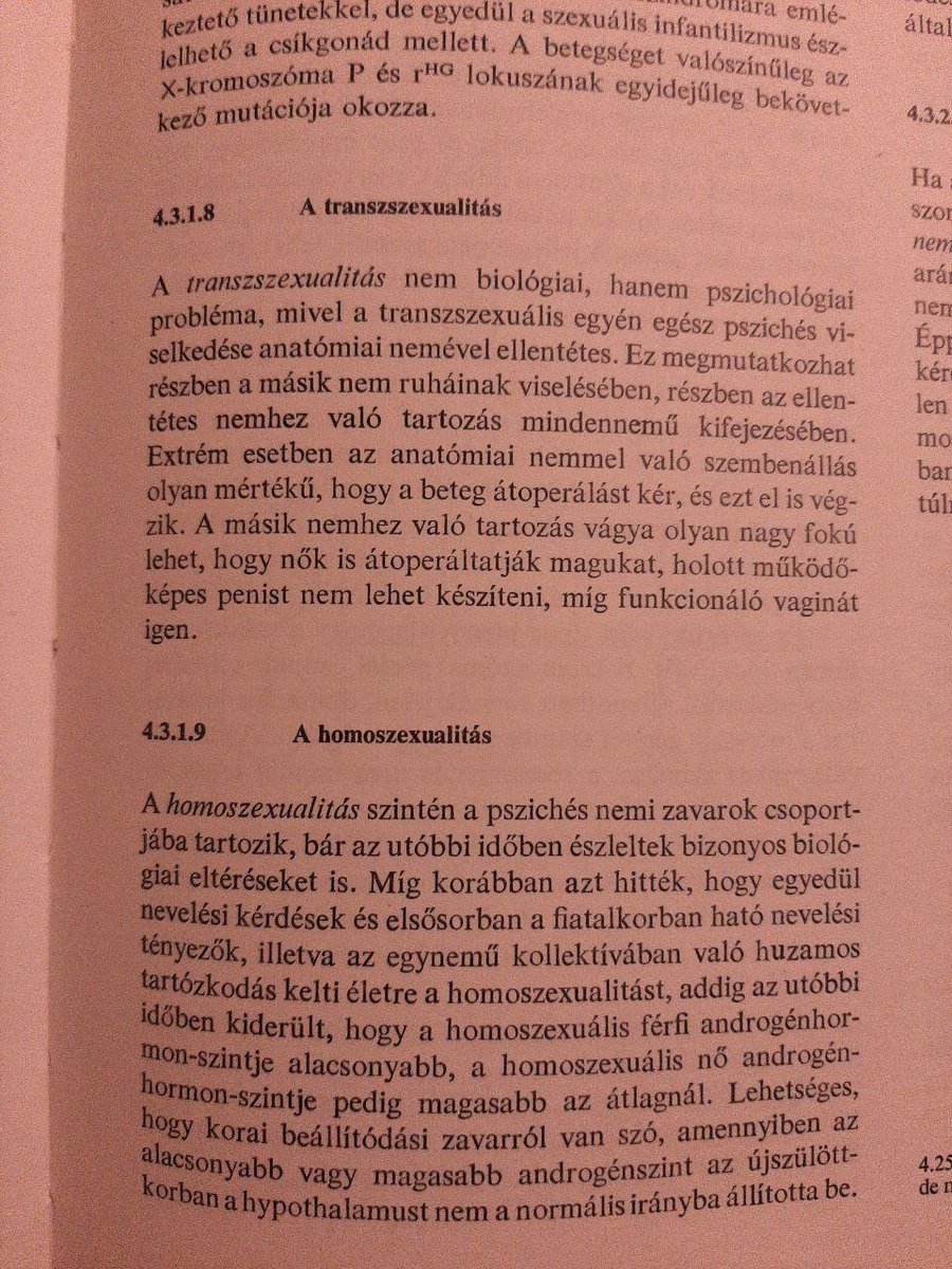 szkrcom's tweet photo. 1983 orvosi biológia. 🧐
Még egyértelműen pszichés betegségnek írják le a 🏳️🌈 homoszexualitást és a transzneműséget.
#lmbtqp #betegség #pszichés https://t.co/WxpOFpqbrz