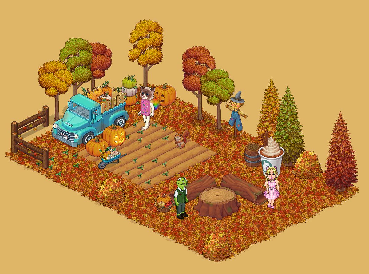 pumpkin spice &amp; living our best life on <a href="/playbithotel/">Bit Hotel</a>  play.bithotel.io 🍂🎃☕️