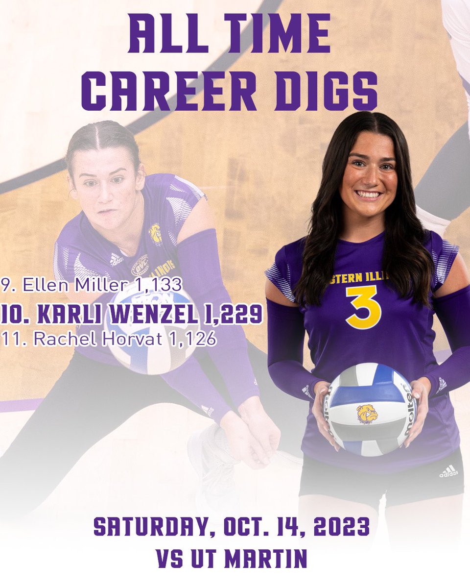 Western Illinois Volleyball (@wiuvolleyball) on Twitter photo Over the weekend <a href="/WenzelKarli/">Karli Wenzel</a> moved into the top ๐ in career digs! Congratulations Karli!
#GONECKS | #OneGoal Over the weekend <a href="/WenzelKarli/">Karli Wenzel</a> moved into the top ๐ in career digs! Congratulations Karli!
#GONECKS | #OneGoal
