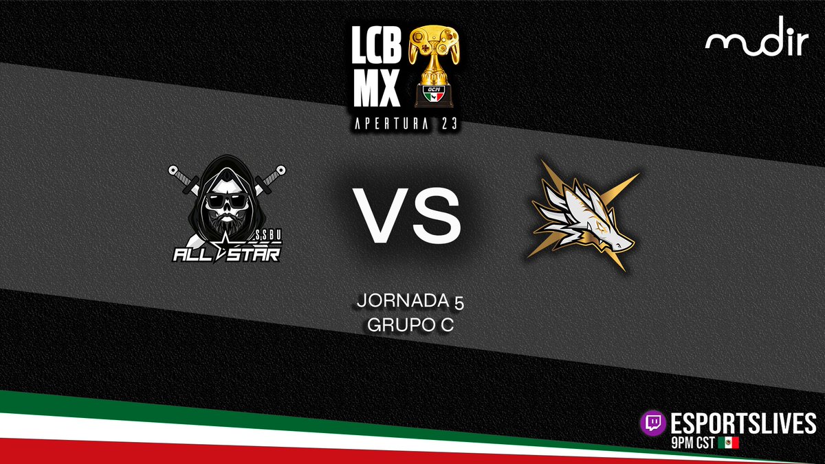 🔥🎮 Hoy en la Liga LCBMX Apertura 23 presentada por la OCM 🎮🔥

⚔️ <a href="/chavorucoscrew/">Chavo Rucos Crew</a> se enfrenta a <a href="/smash_titans/">Smash Titans</a>. ¿Quién se alzará con la victoria en esta emocionante batalla?

🎙No te pierdas la apasionante narración de <a href="/lopunnyboy09/">Lopunnyboy09</a> y <a href="/Charquaza_Shkr/">Charquaza</a>, quienes te llevarán al