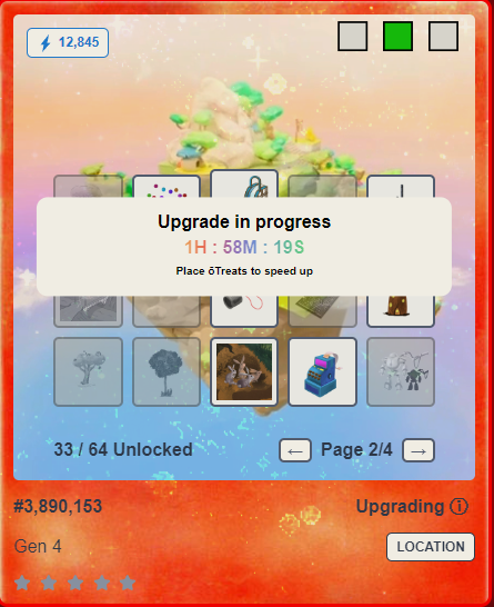NiteKnite13's tweet photo. How much #oCash would you spend on this?
Super Rare oLand from Gen 4. 
34 upgrades, over 13k power/energy, including Token Mint and Carpetbagger's Dice for Rulers.

1,000 oCash
5,000 oCash
10,000 oCash
20,000 oCash 
50,000 oCash

Will be listing it today or tomorrow https://t.co/JOcnew60NL