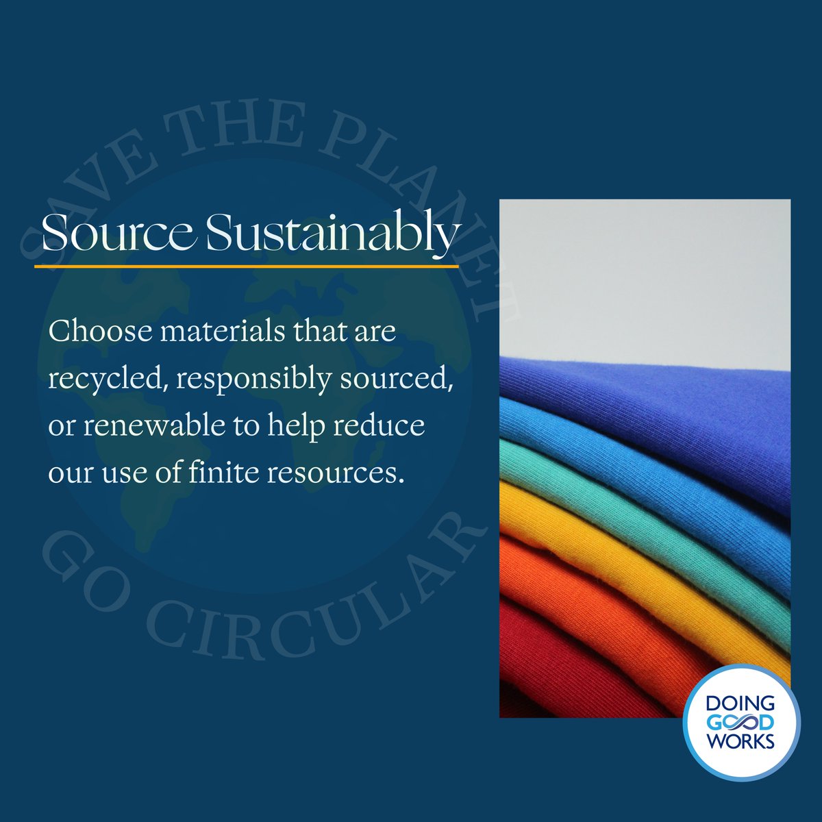 If we want to build a circular economy, the first step is to choose the right materials. Speak to a Branded Expert to discover the best merchandise made using recycled, renewed, or responsible-sourced fabric.

#CircularEconomy #BCorp #Sustainability