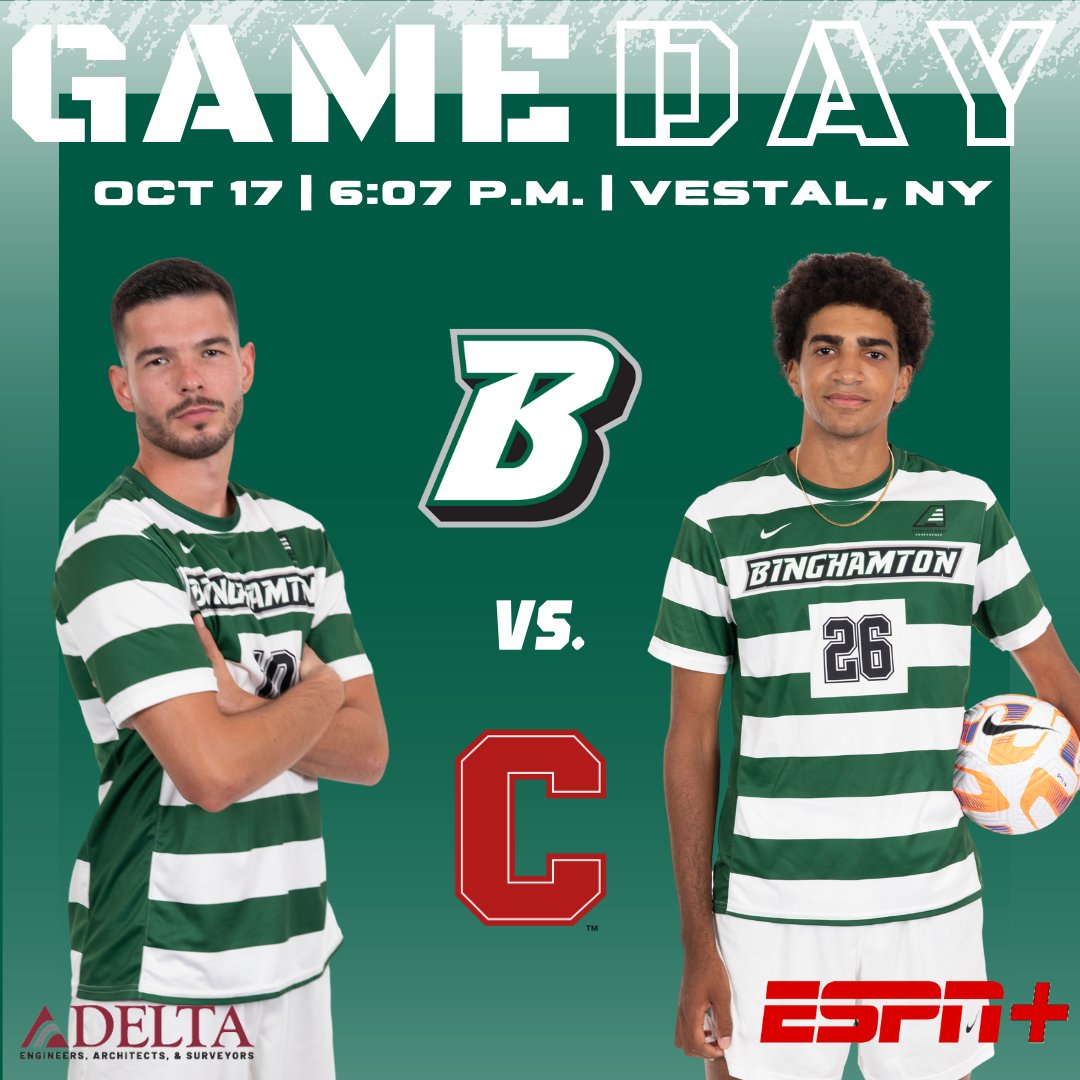 Time for Game 1,000! 

🆚 <a href="/CornellMSoccer/">Cornell Men's Soccer</a> 
📍Vestal, N.Y.
🏟️ Bearcats Sports Complex
⏰ 6:07 p.m. EST
📰 tinyurl.com/426zwu5b
📊 tinyurl.com/2p99eda8
📺 tinyurl.com/mp7dnwfc

#AEMSOC #ONEBinghamton #ClawsOut #Bearcats1K