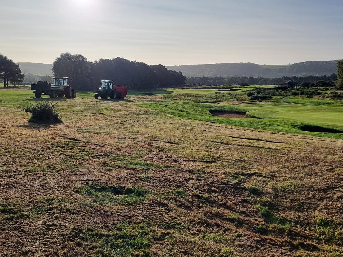 Team_Ganton's tweet image. Lots currently going on @GantonGC as we approach winter.  Annual cut and collect of golf course rough, fairway maintenance and seeding work across all areas. The first of our projects is also well underway making further exciting improvements  to the 9th hole.
